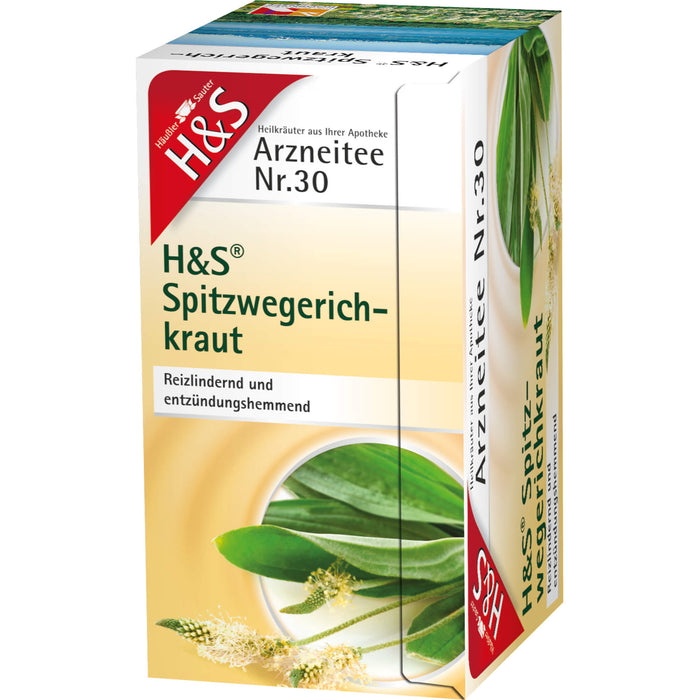 H&S Spitzwegerichkraut Nr. 30 reizlindernd und entzünungshemmend, 20 St. Filterbeutel