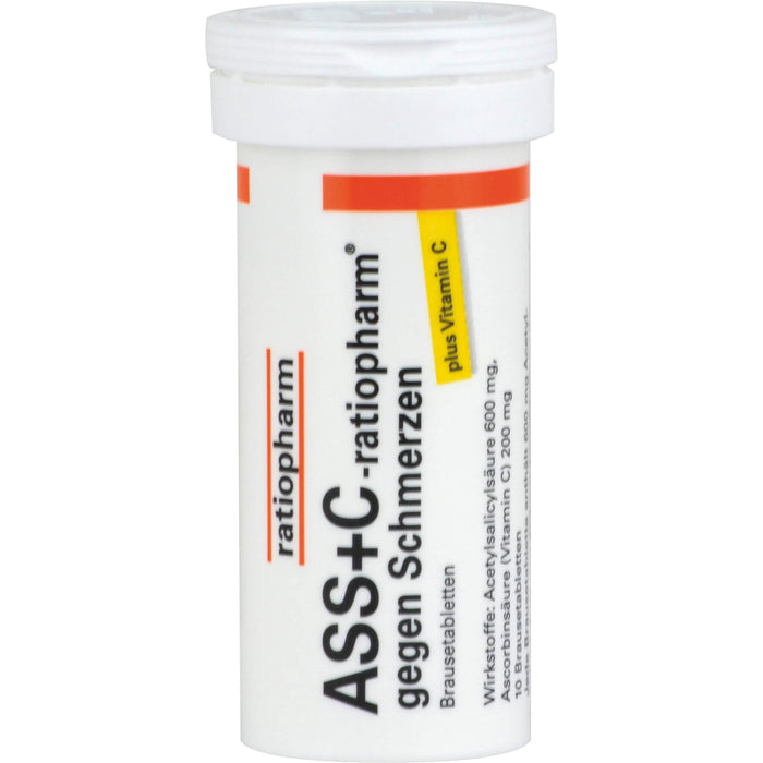 ASS+C-ratiopharm Brausetabletten gegen Schmerzen, 20 pc Tablettes