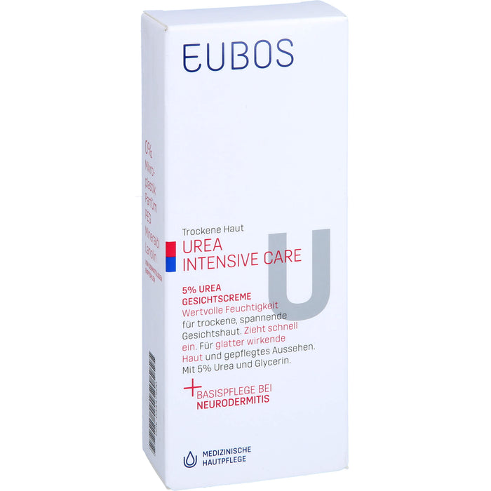 EUBOS Trockene Haut Urea 5% Gesichtscreme, 50 ml CRE