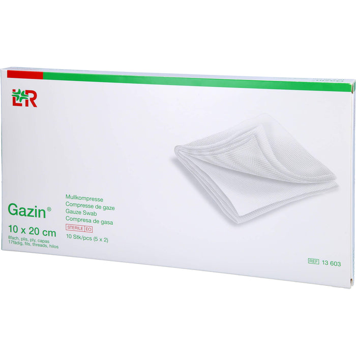 Gazin Kompressen steril 10x20cm, 5X2 St KOM