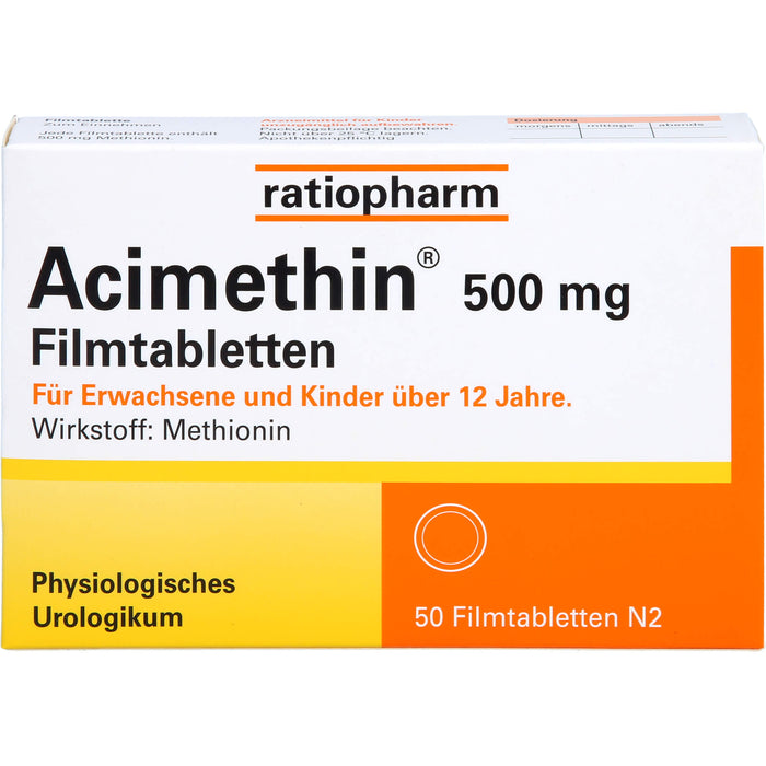 Acimethin 500 mg Filmtabletten physiologisches Urologikum, 50 St. Tabletten