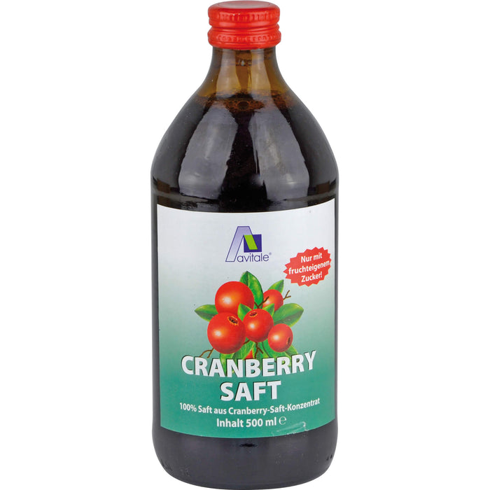 Cranberrysaft 100% Frucht, 500 ml Lösung