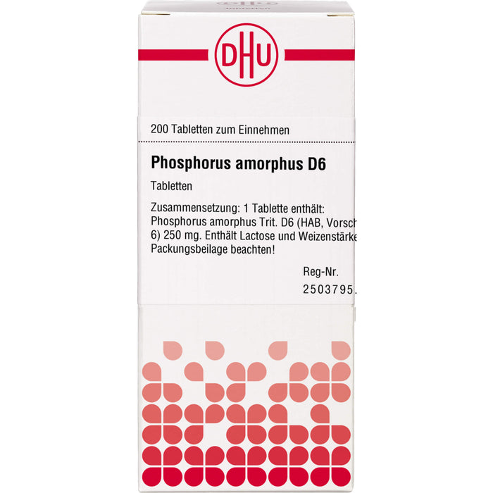 DHU Phosphorus amorphus D6 Tabletten, 200 St. Tabletten