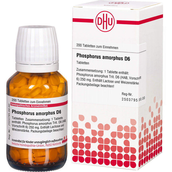 DHU Phosphorus amorphus D6 Tabletten, 200 St. Tabletten