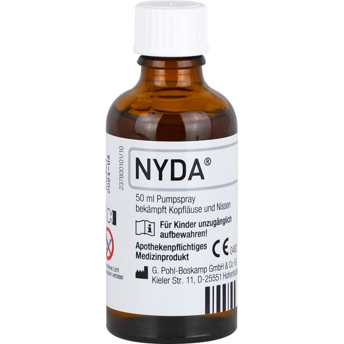 NYDA Pumpspray bei Kopfläusen und Nissen, 50 ml Lösung