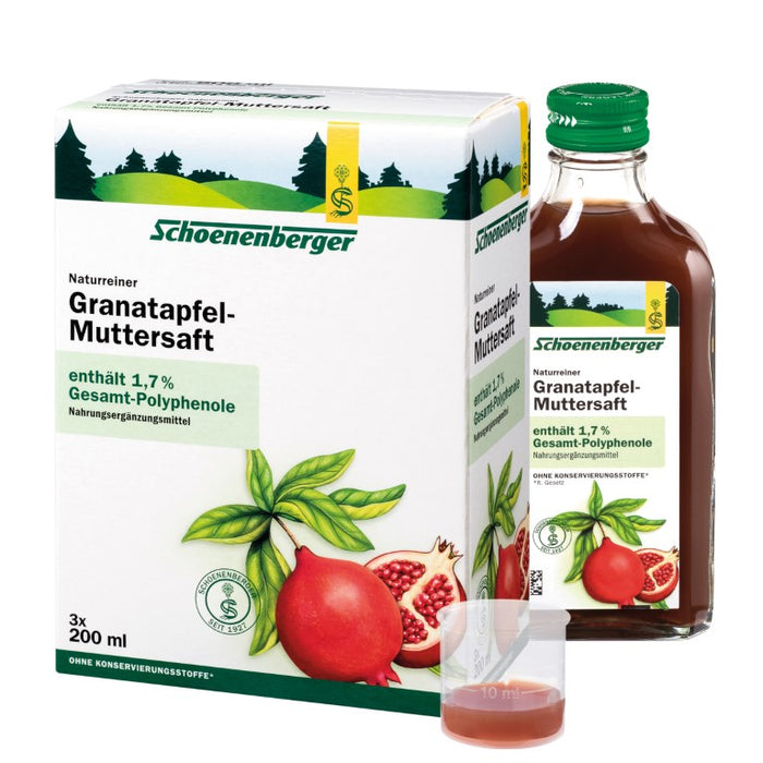 Schoenenberger Naturreiner Granatapfel-Muttersaft, 600 ml Solution