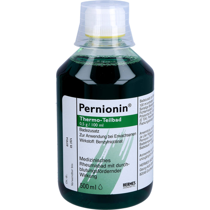 Pernionin Thermo-Teilbad medizinisches Rheumabad mit durchblutungsfördernder Wirkung, 500 ml Solution