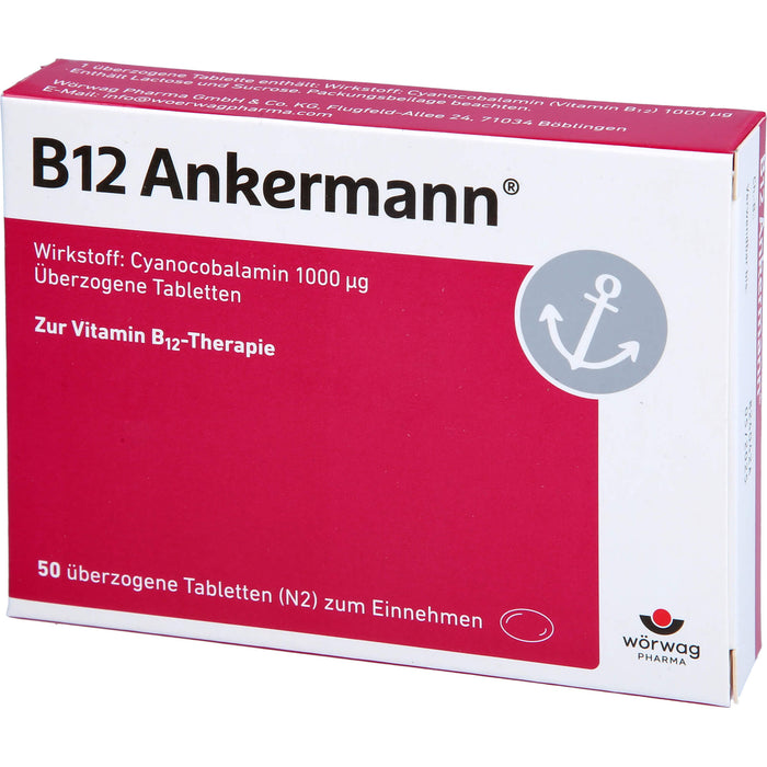 B12 Ankermann Tabletten, 50 pcs. Tablets