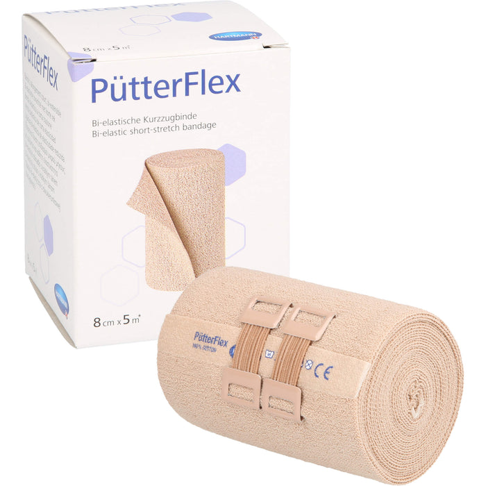 Pütter Flex Binde 8 cm x 5 m, 1 St. Packung