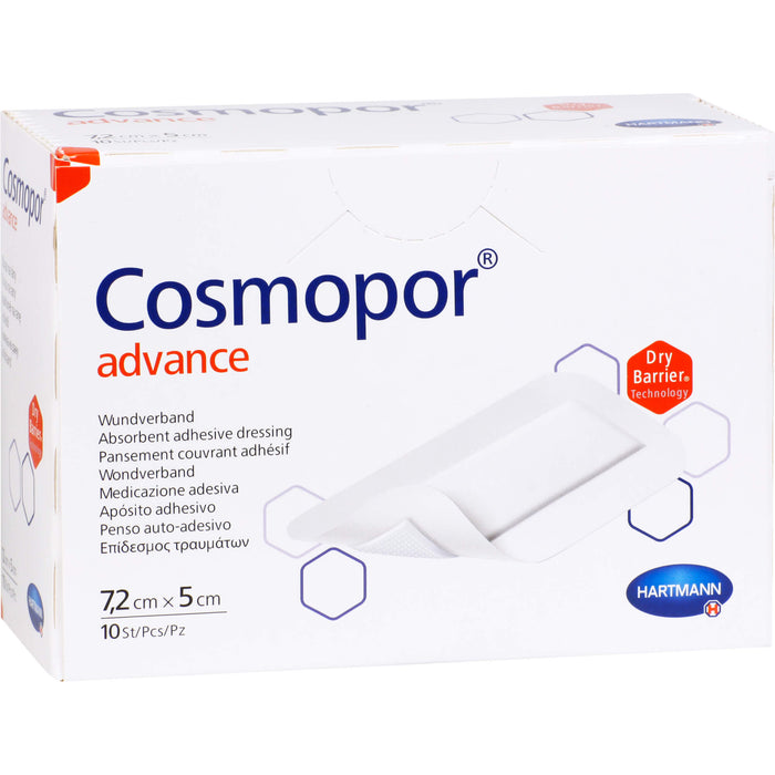 Cosmopor Advance Wundverband 7,2 cm x 5 cm, 10 pcs. Patch