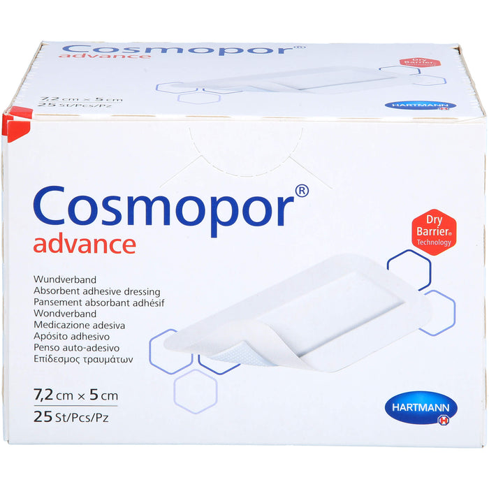 HARTMANN Cosmopor Advance Wundverband 7,2 x 5 cm, 25 pc Pansement