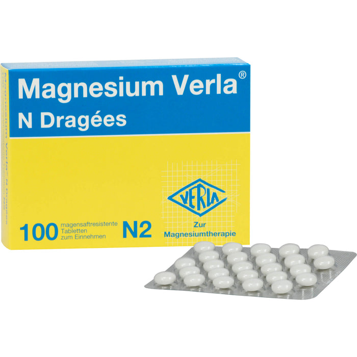 Magnesium Verla N Dragees, 100 St. Tabletten