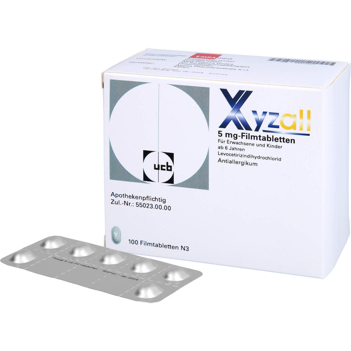 Xyzall 5 mg Emra Filmtabletten bei Allergien, 100 pcs. Tablets