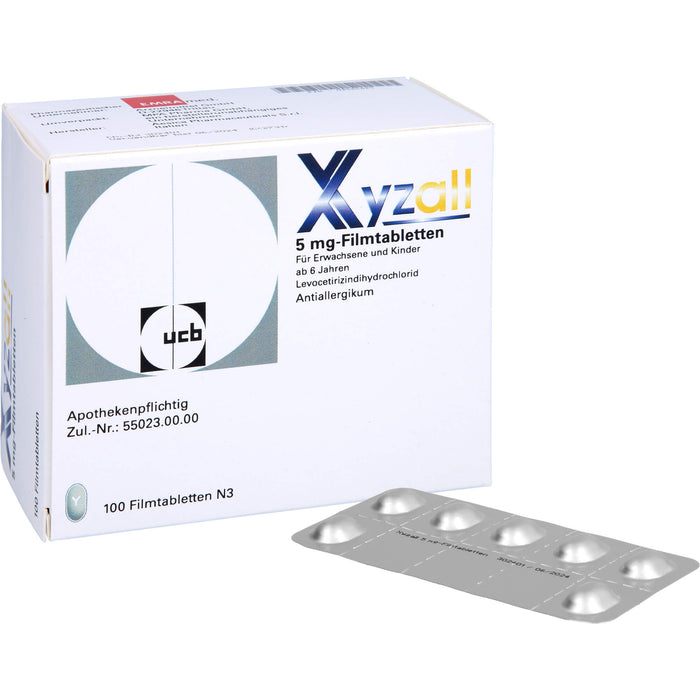 Xyzall 5 mg Emra Filmtabletten bei Allergien, 100 pcs. Tablets