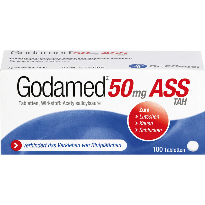 Godamed 50 mg ASS TAH Tabletten, 100 pc Tablettes