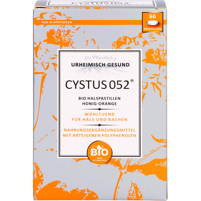 Dr. Pandalis Cystus 052 Bio Halspastillen Honig-Orange, 66 pc Pastilles