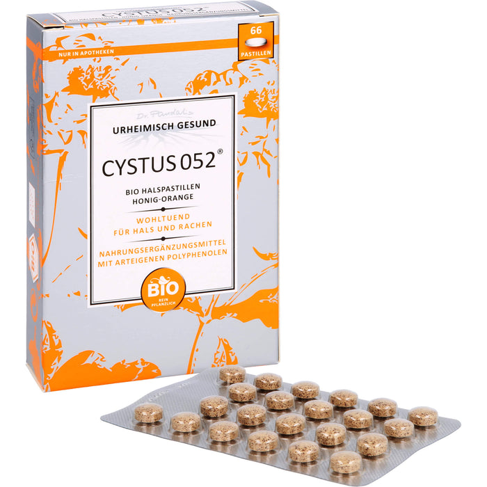 Dr. Pandalis Cystus 052 Bio Halspastillen Honig-Orange, 66 pc Pastilles