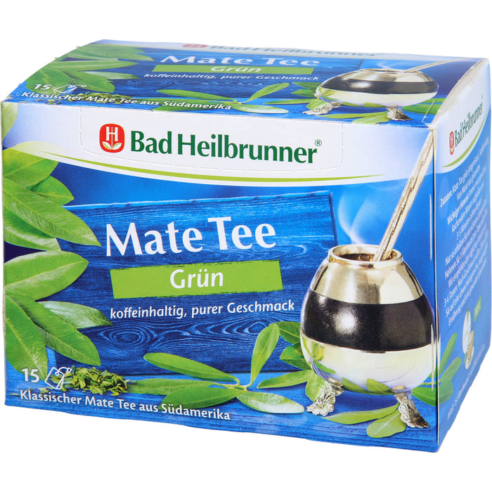 Bad Heilbrunner Mate Tee grün, 15 St. Filterbeutel