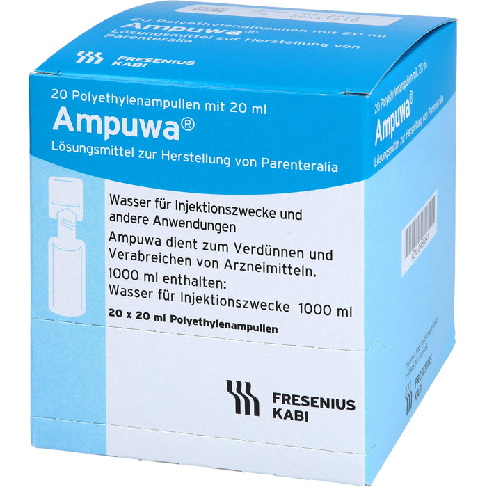 Ampuwa Wasser für Injektionszwecke Polyethylenampullen, 400 ml Solution