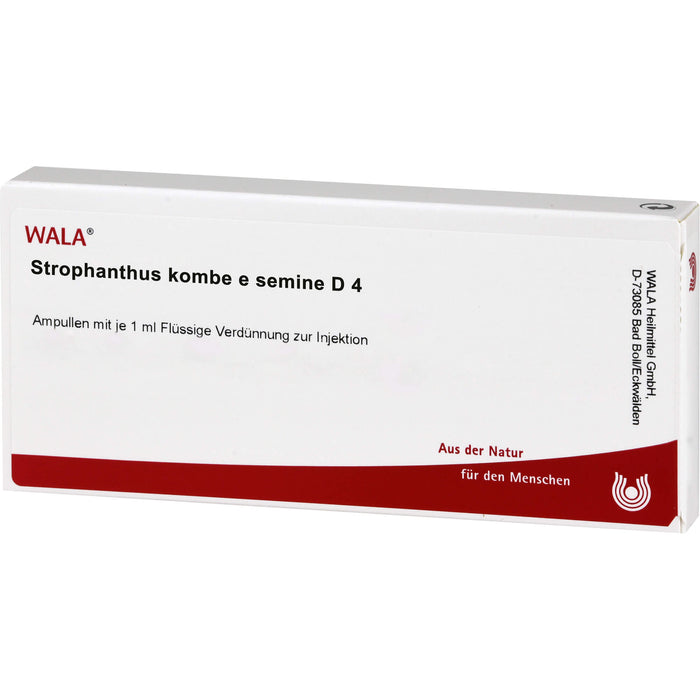 WALA Strophanthus kombe e semine D4 flüssige Verdünnung, 10 pc Ampoules