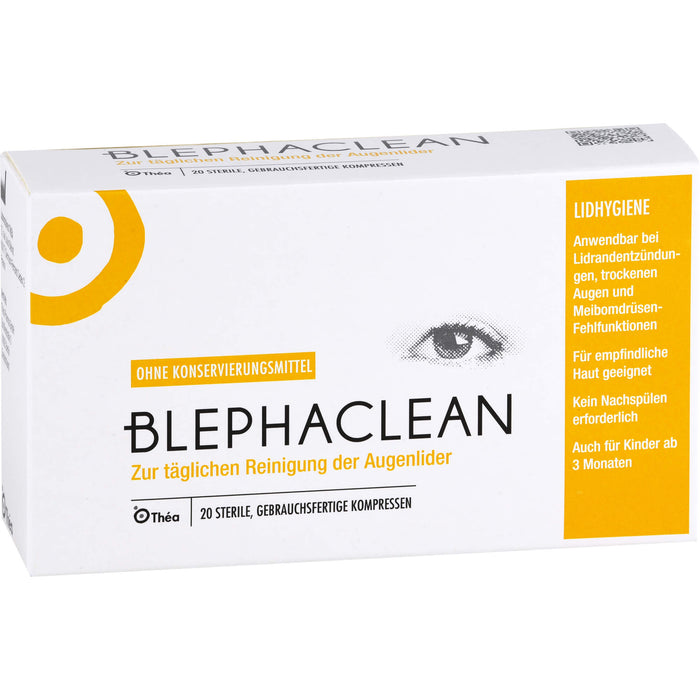 BLEPHACLEAN sterile Kompressen zur Lidreinigung, 20 St. Kompressen