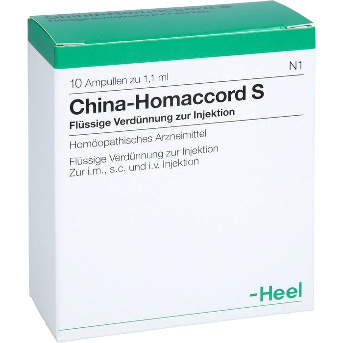 China-Homaccord S flüssige Verdünnung, 10 pc Ampoules