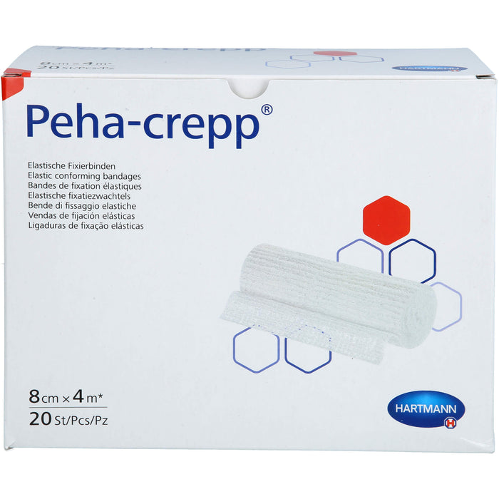 PEHA CREPP superelastische Fixierbinde 8 cm x 4 m, 20 pc Paquet