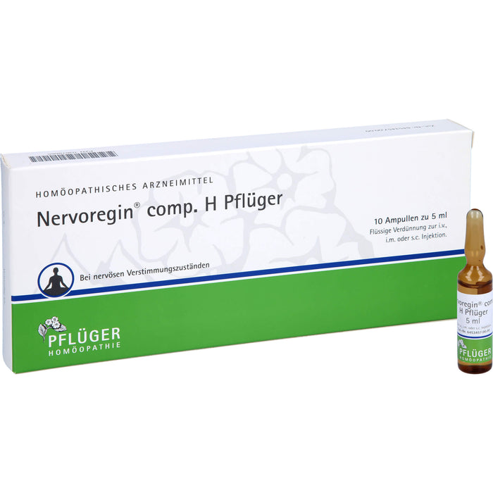 PFLÜGER Nervoregin comp. H bei nervösen Verstimmungszuständen, 10 pcs. Ampoules