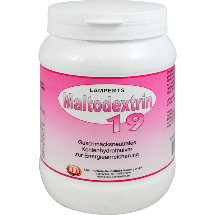 LAMPERTS Maltodextrin 19 Kohlenhydratpulver, 850 g Poudre