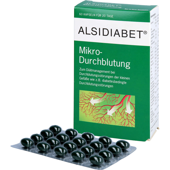 ALSIDIABET Mikro-Durchblutung Kapseln, 60 pc Capsules