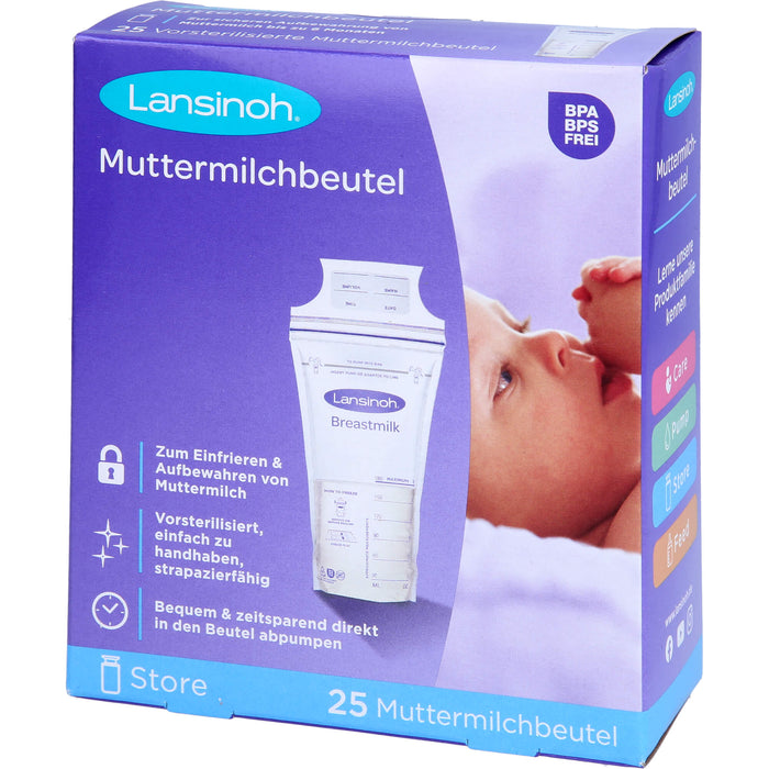 Lansinoh Muttermilchbeutel, 25 St. Beutel