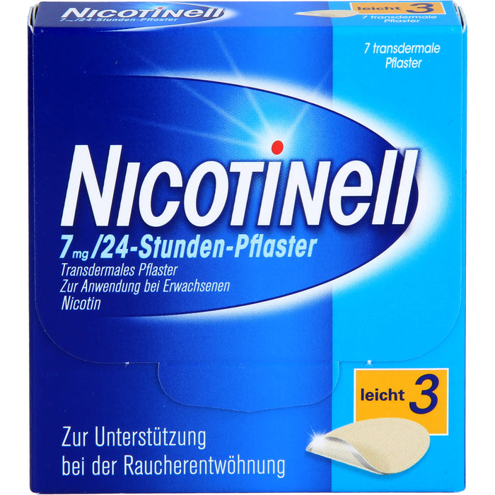 Nicotinell 7 mg/24-Stunden-Pflaster (bisher 17,5 mg) Stärke 3 (leicht), 7 pcs. Patch