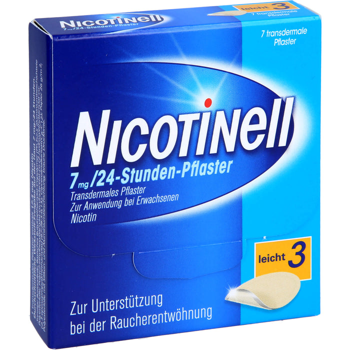 Nicotinell 7 mg/24-Stunden-Pflaster (bisher 17,5 mg) Stärke 3 (leicht), 7 pcs. Patch