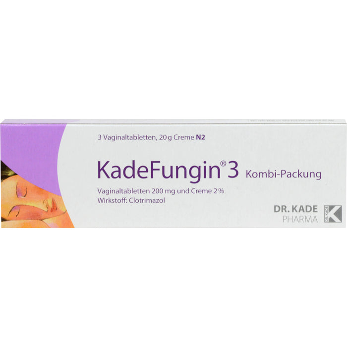 KadeFungin 3 Kombi-Packung Vaginaltabletten und Creme, 1 pcs. Combipack