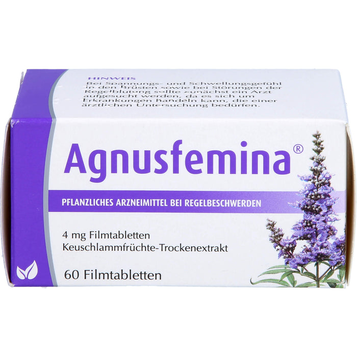 Agnusfemina 4 mg Filmtabletten bei Regelbeschwerden, 60 pcs. Tablets