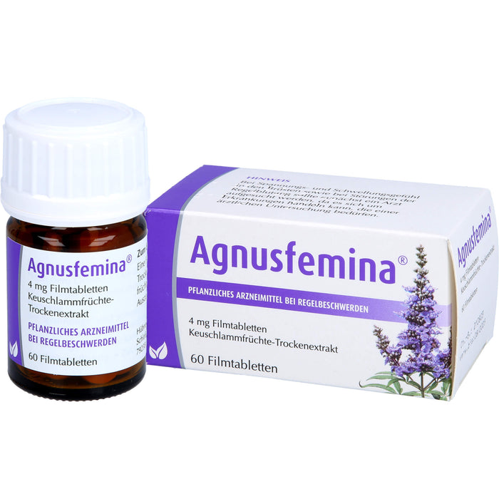 Agnusfemina 4 mg Filmtabletten bei Regelbeschwerden, 60 St. Tabletten