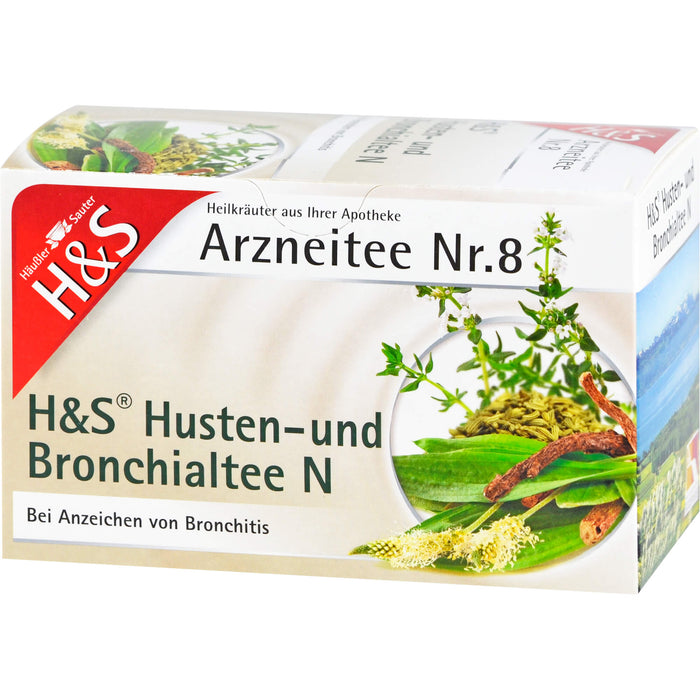 H&S Arzneitee Nr. 8 Husten- und Bronchialtee N, 20 pc Sac filtrant