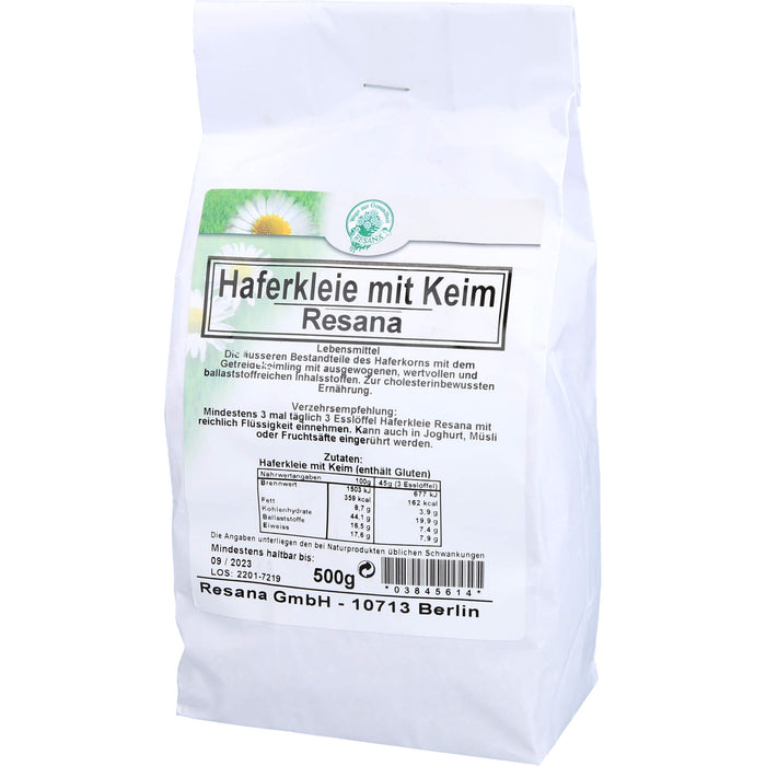 Resana Haferkleie mit Keim Pulver, 500 g Pulver