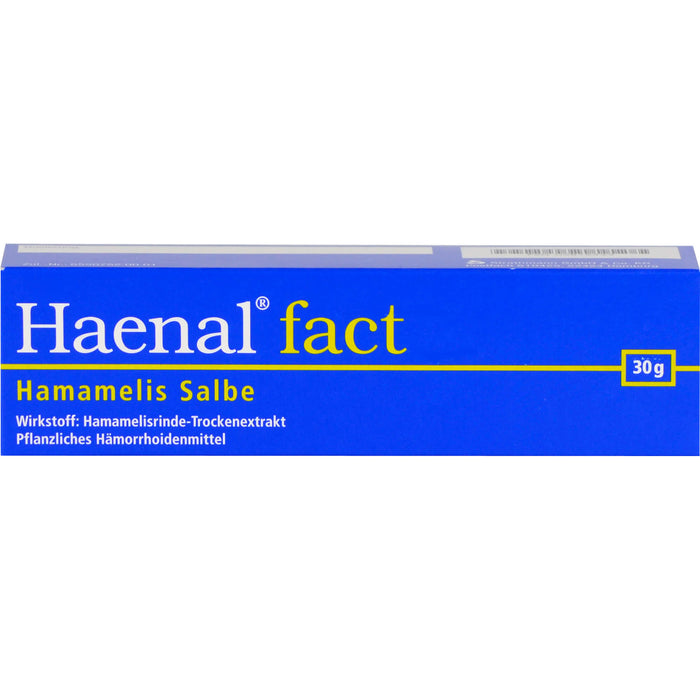 Haenal fact Hamamelis Salbe zur Anwendung auf der Haut, 30 g Ointment