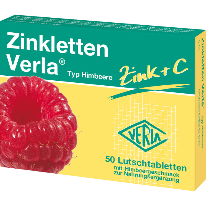 Zinkletten Verla Typ Himbeere Tabletten, 50 St. Tabletten