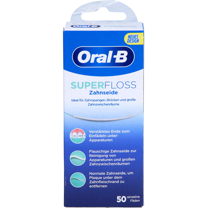 Oral-B Zahnseide SuperFloss Minzgeschmack, 1 pc Fil dentaire