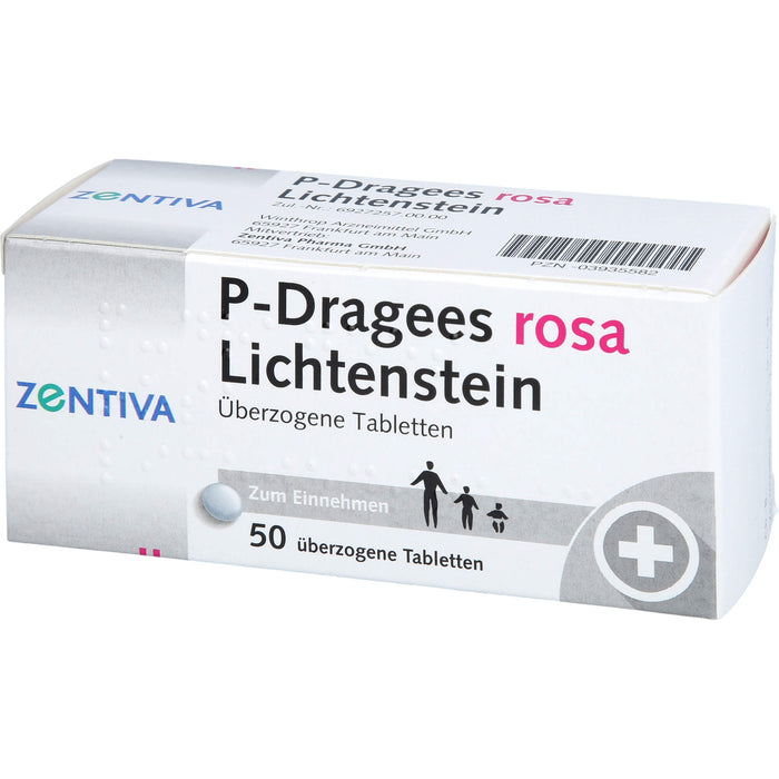 P-Dragees rosa Lichtenstein Tabletten, 50 pc Tablettes