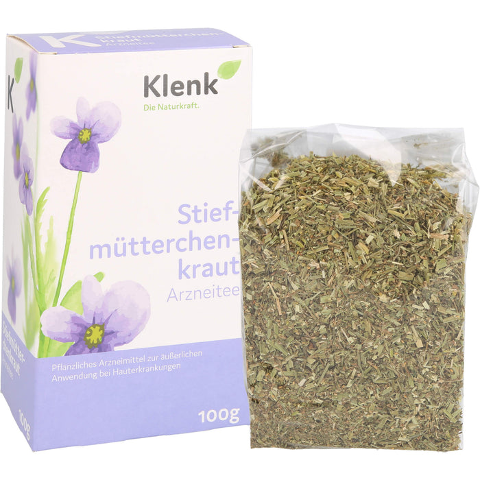 Klenk Stiefmütterchenkraut Arzneitee bei Hauterkrankungen, 100 g Tea