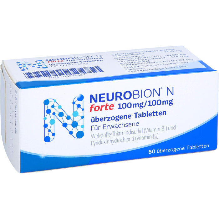 Neurobion N forte Tabletten gegen neurologische Systemerkrankungen, 50 pcs. Tablets