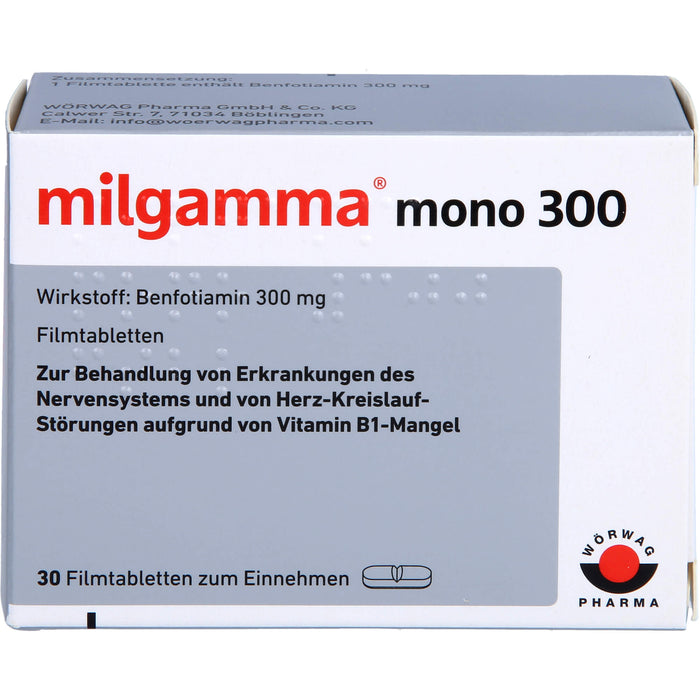 milgamma mono 300 Filmtabletten, 30 pc Tablettes