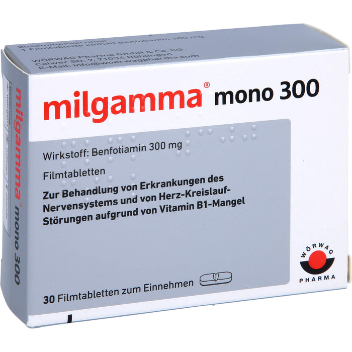 milgamma mono 300 Filmtabletten, 30 pc Tablettes