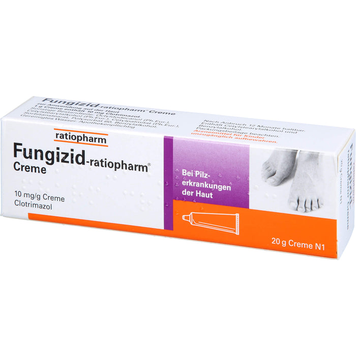 Fungizid-ratiopharm Creme bei Pilzerkrankungen der Haut, 20 g Cream