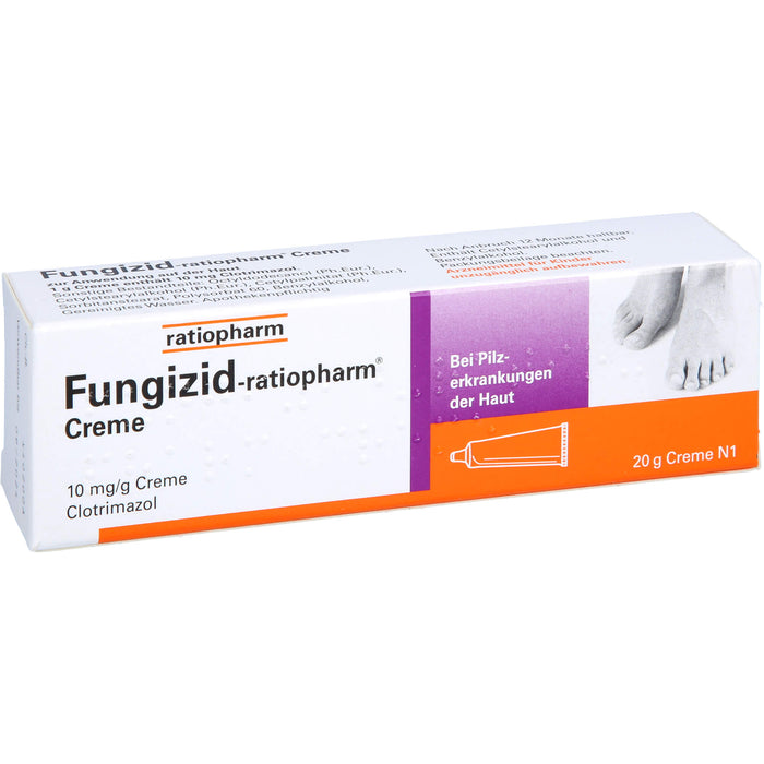 Fungizid-ratiopharm Creme bei Pilzerkrankungen der Haut, 20 g Crème