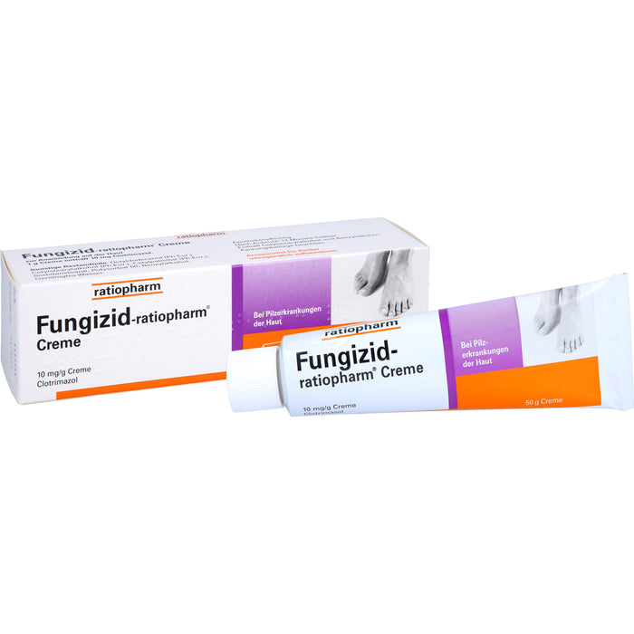 Fungizid-ratiopharm Creme bei Pilzerkrankungen der Haut, 50 g Cream