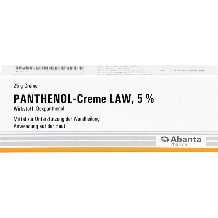 Panthenol-Creme LAW 5 % zur Unterstützung der Wundheilung, 25 g Crème